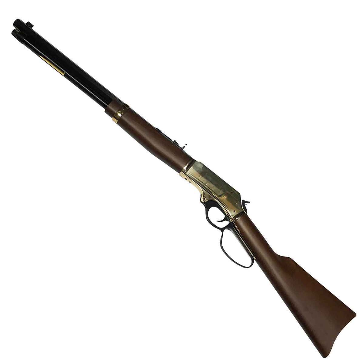 Henry Side Gate Brass Lever Action Side Gate Polished Hardened Brass Large Loop Lever Action Rifle - 30-30 Winchester - 20in - Brown Henry Side Gate Brass Lever Action Side Gate Polished Hardened Brass Large Loop Lever Action Rifle - 30-30 Winchester - 20in - Brown