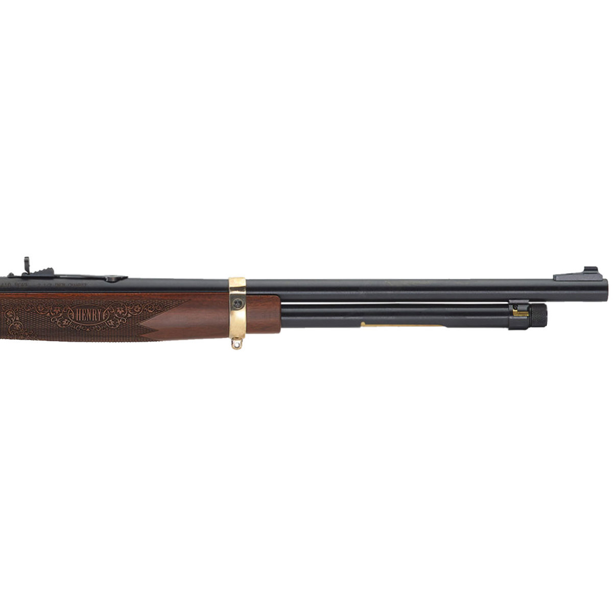 Henry Side Gate Lever Action Blued/Walnut 410ga 2-1/2in Lever Action Shotgun - 19.8in - Brass/Wood/Black Henry Side Gate Lever Action Blued/Walnut 410ga 2-1/2in Lever Action Shotgun - 19.8in - Brass/Wood/Black