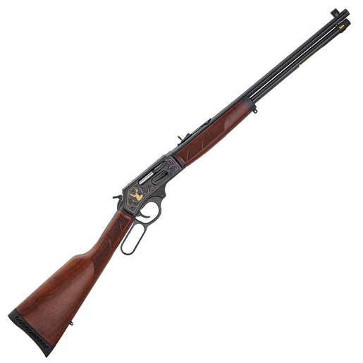 Henry Side Gate Wildlife Edition Blued/Walnut Lever Action Rifle - 30-30 Winchester - 20in - Fancy American Walnut image