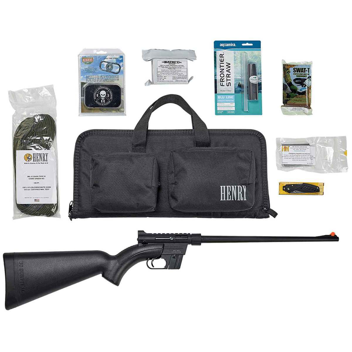 Henry U.S. Survival Pack AR-7 Black Semi Automatic Rifle - 22 Long Rifle - 16.13in - Black Henry U.S. Survival Pack AR-7 Black Semi Automatic Rifle - 22 Long Rifle - 16.13in - Black