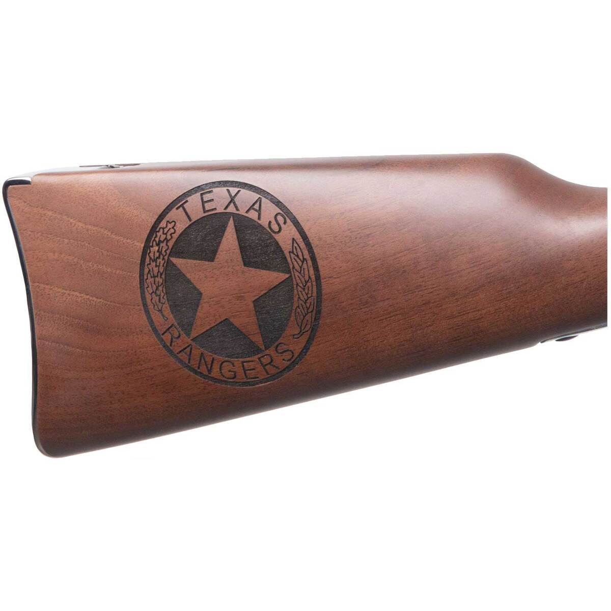 Henry Texas Rangers Bicentennial Tribute Edition Nickel Plated Alloy Lever Action Rifle - 22 Long Rifle - 20in - Brown Henry Texas Rangers Bicentennial Tribute Edition Nickel Plated Alloy Lever Action Rifle - 22 Long Rifle - 20in - Brown