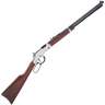 Henry Golden Boy Silver Nickel Plated Lever Action Rifle - 22 WMR (22 Mag) - 20in - Brown