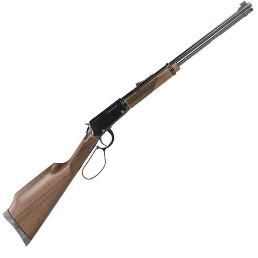 Henry Varmint Express Large Loop 17 HMR American Walnut Lever Action Rifle – 19.25in – Brown