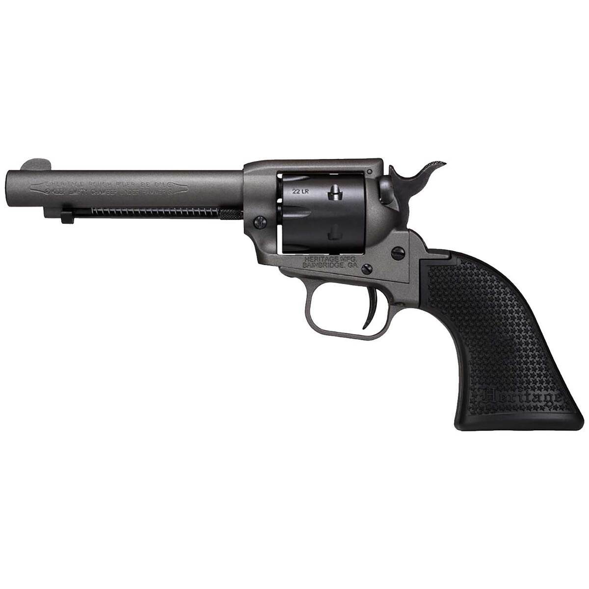 Heritage Rough Rider 22 Long Rifle 4.75in Black Satin Revolver - 6 Rounds Heritage Rough Rider 22 Long Rifle 4.75in Black Satin Revolver - 6 Rounds