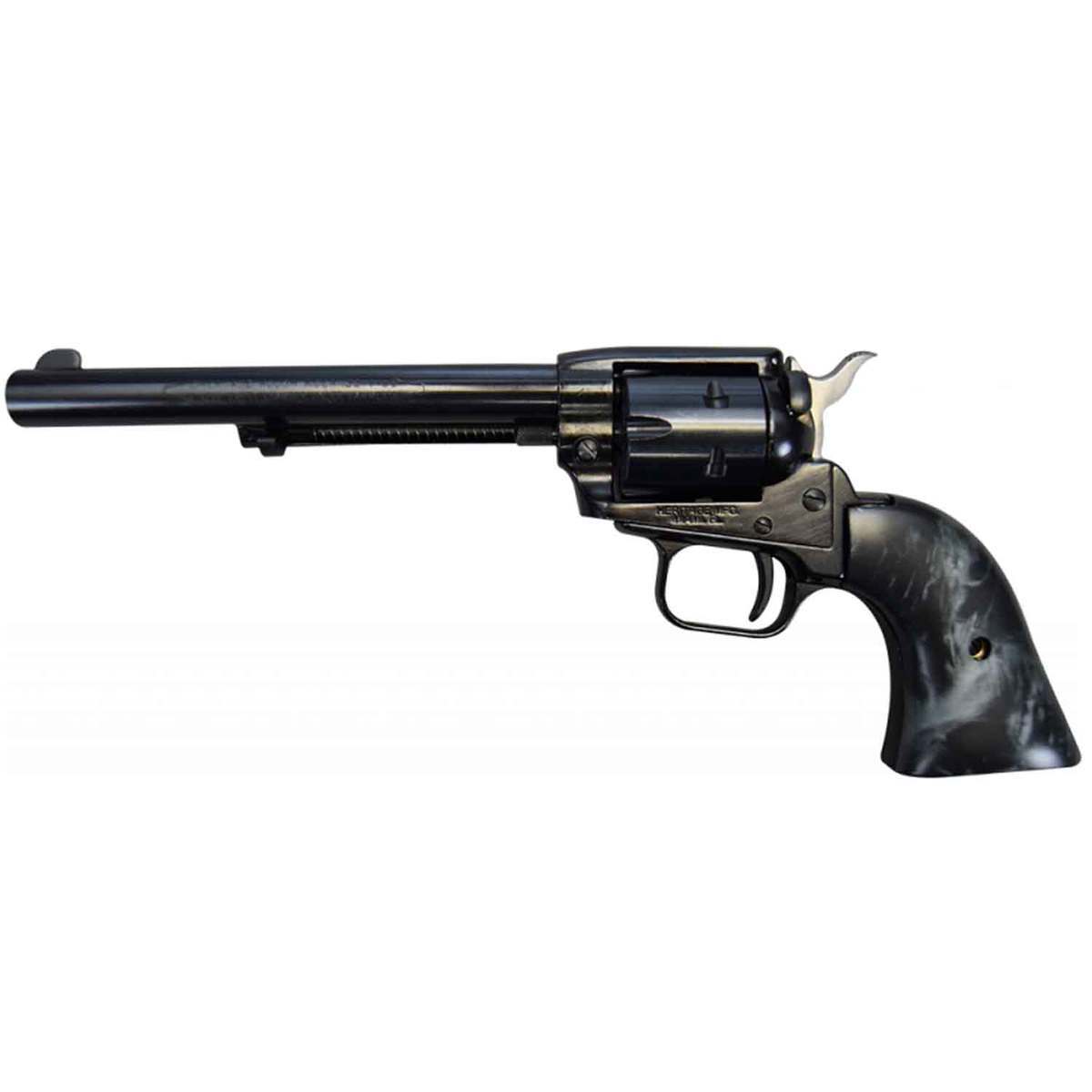 Heritage Rough Rider Black Pearl Grips 22 Long Rifle 6.5in Black Revolver - 6 Rounds Heritage Rough Rider Black Pearl Grips 22 Long Rifle 6.5in Black Revolver - 6 Rounds