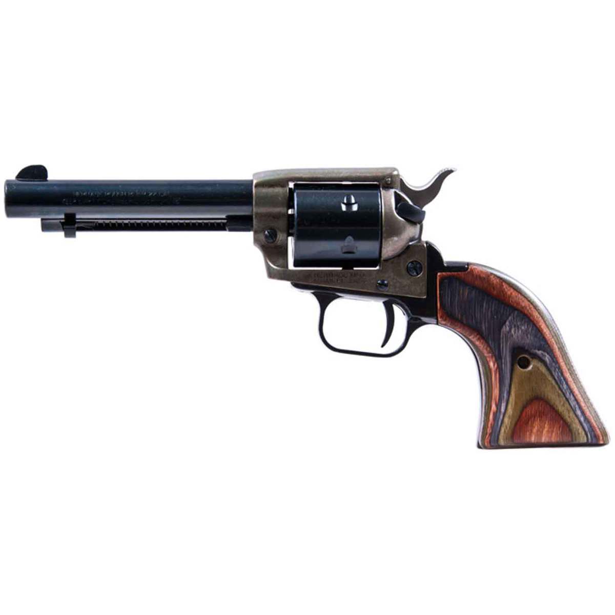 Heritage Rough Rider Camo Laminate 22 Long Rifle 4.75in Black Revolver - 6 Rounds Heritage Rough Rider Camo Laminate 22 Long Rifle 4.75in Black Revolver - 6 Rounds