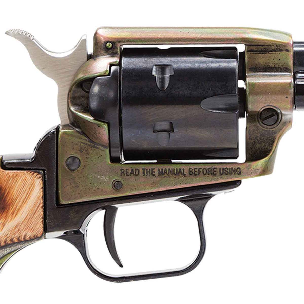 Heritage Rough Rider Camo Laminate Grip 22 Long Rifle 6.5in Blued Revolver - 6 Rounds Heritage Rough Rider Camo Laminate Grip 22 Long Rifle 6.5in Blued Revolver - 6 Rounds