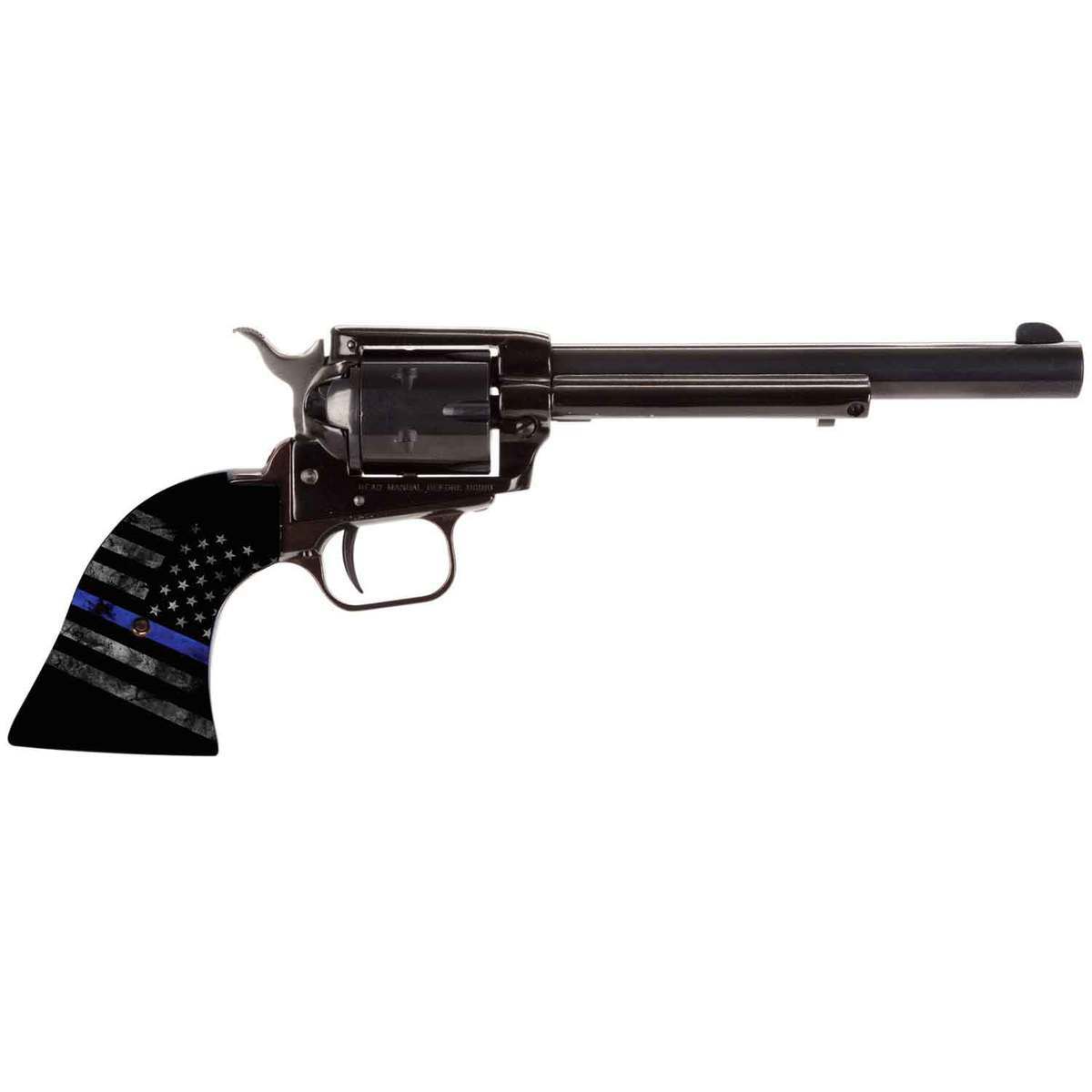 Heritage Rough Rider Flag Cocobolo Grip 22 Long Rifle 6.5in Blued Revolver - 6 Rounds Heritage Rough Rider Flag Cocobolo Grip 22 Long Rifle 6.5in Blued Revolver - 6 Rounds