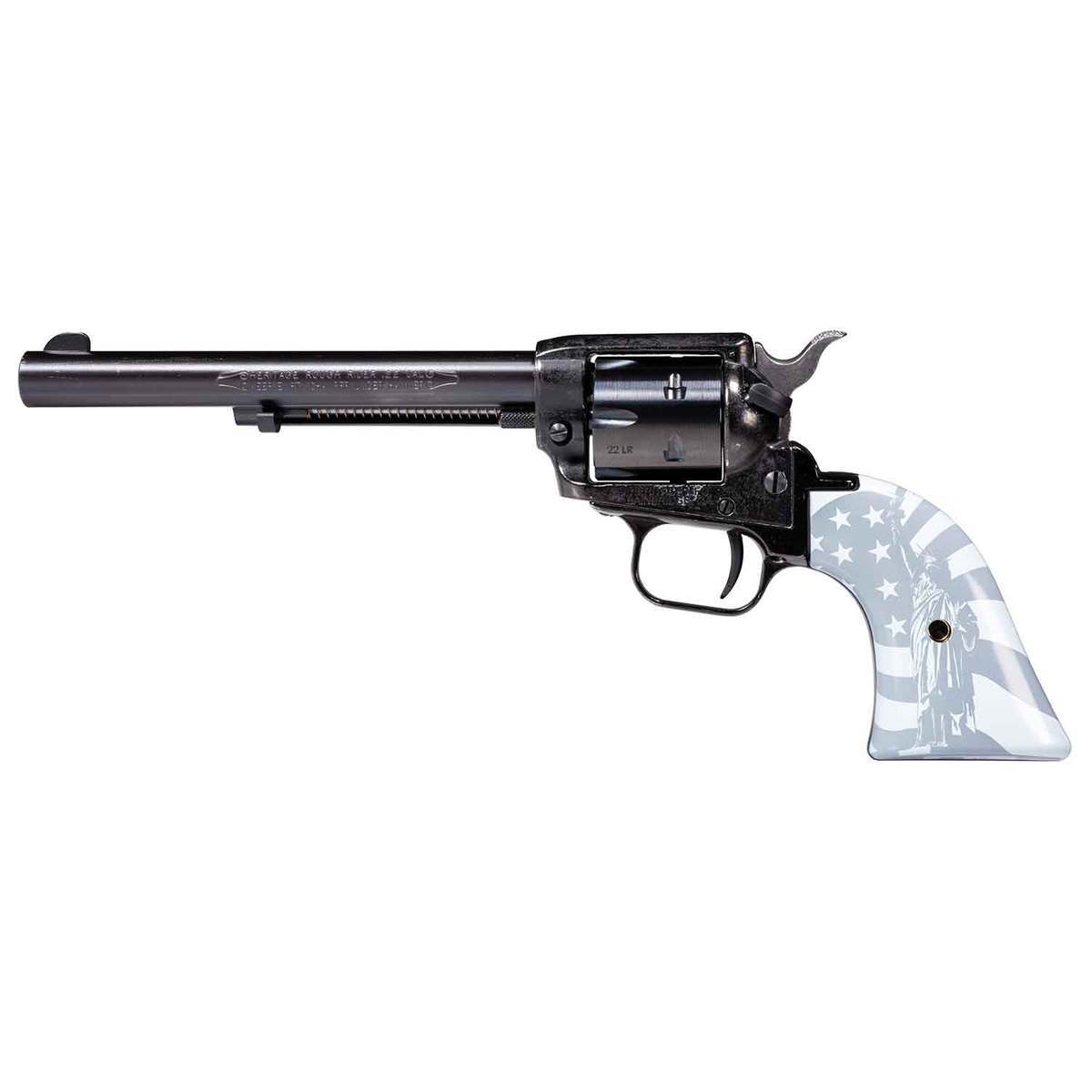 Heritage Rough Rider Liberty 22 Long Rifle 6.5in Synthetic Flag Grip Revolver - 6 Rounds Heritage Rough Rider Liberty 22 Long Rifle 6.5in Synthetic Flag Grip Revolver - 6 Rounds