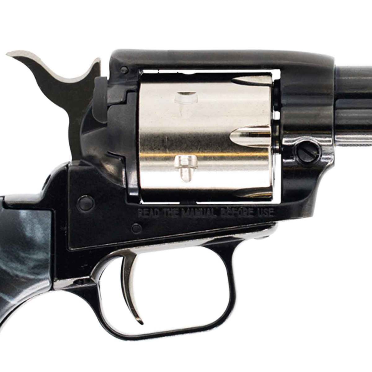 Heritage Rough Rider Small Bore Black Pearl Laminate Grip 22 Long Rifle 6.5in Blued Revolver - 6 Rounds Heritage Rough Rider Small Bore Black Pearl Laminate Grip 22 Long Rifle 6.5in Blued Revolver - 6 Rounds