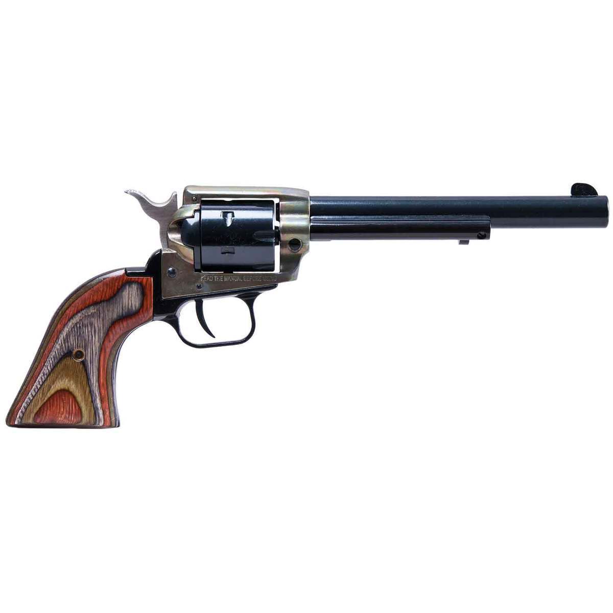 Heritage Rough Rider Small Bore C-Hardened 22 Long Rifle 6.5in Black Revolver - 6 Rounds Heritage Rough Rider Small Bore C-Hardened 22 Long Rifle 6.5in Black Revolver - 6 Rounds