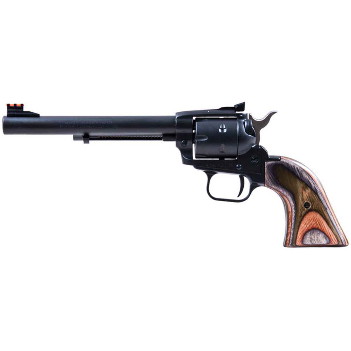 Heritage Rough Rider Small Bore Camo Laminate 2 Cylinder 22 Long Range 6.5in Black Revolver - 6 Rounds Heritage Rough Rider Small Bore Camo Laminate 2 Cylinder 22 Long Range 6.5in Black Revolver - 6 Rounds