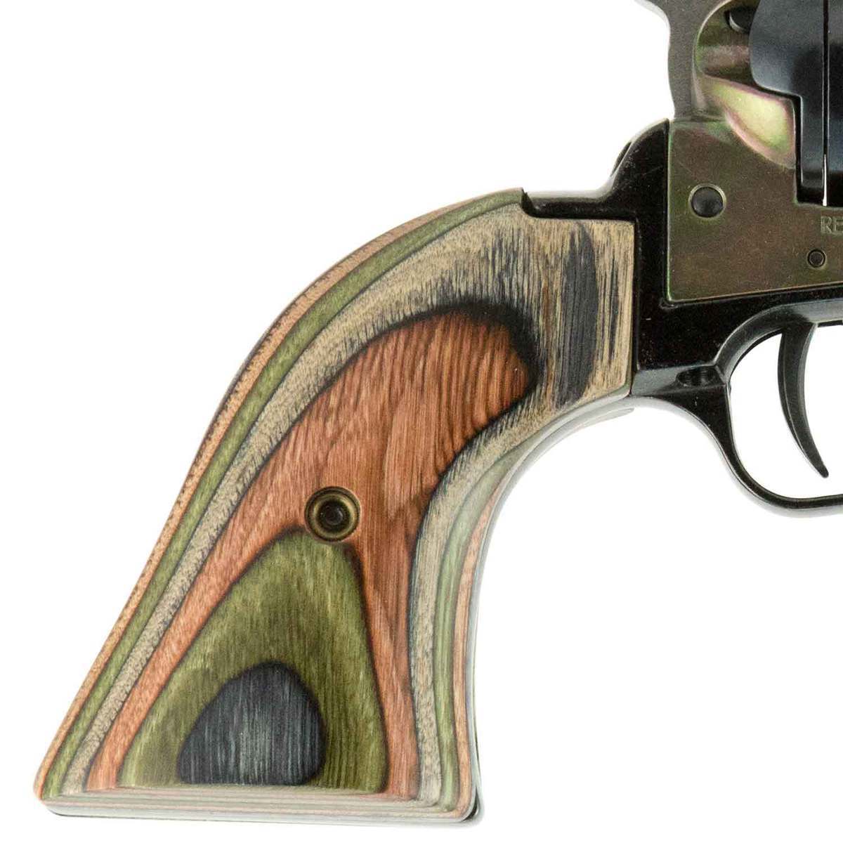 Heritage Rough Rider Small Bore Cocobolo Camo Grips 22 Long Rifle 4.75in Blued Revolver - 6 Rounds Heritage Rough Rider Small Bore Cocobolo Camo Grips 22 Long Rifle 4.75in Blued Revolver - 6 Rounds