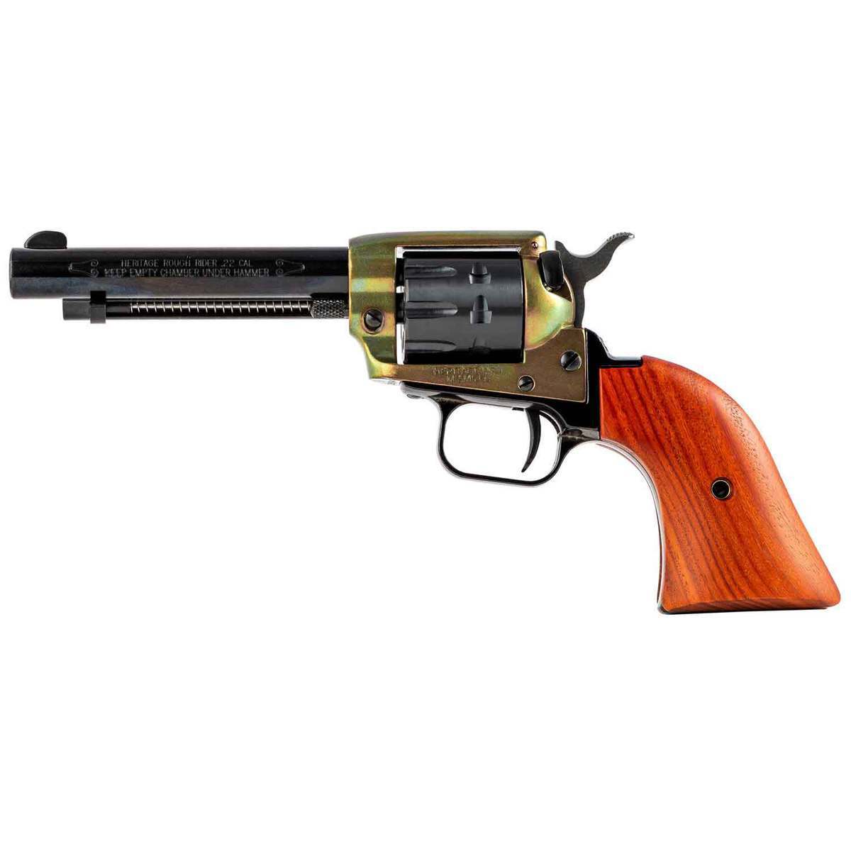 Heritage Rough Rider Small Bore Cocobolo Grip 22 Long Rifle 4.75in Blued Revolver - 9 Rounds Heritage Rough Rider Small Bore Cocobolo Grip 22 Long Rifle 4.75in Blued Revolver - 9 Rounds
