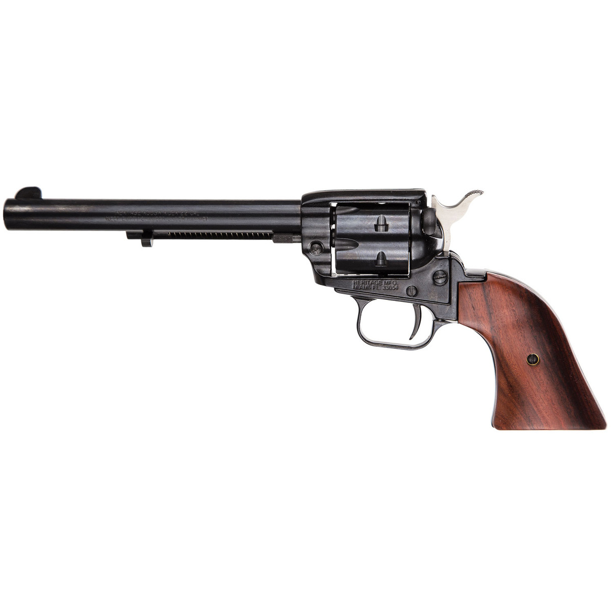 Heritage Rough Rider Small Bore Cocobolo Grip 22 Long Rifle 6.5in Blued Revolver - 6 Rounds Heritage Rough Rider Small Bore Cocobolo Grip 22 Long Rifle 6.5in Blued Revolver - 6 Rounds