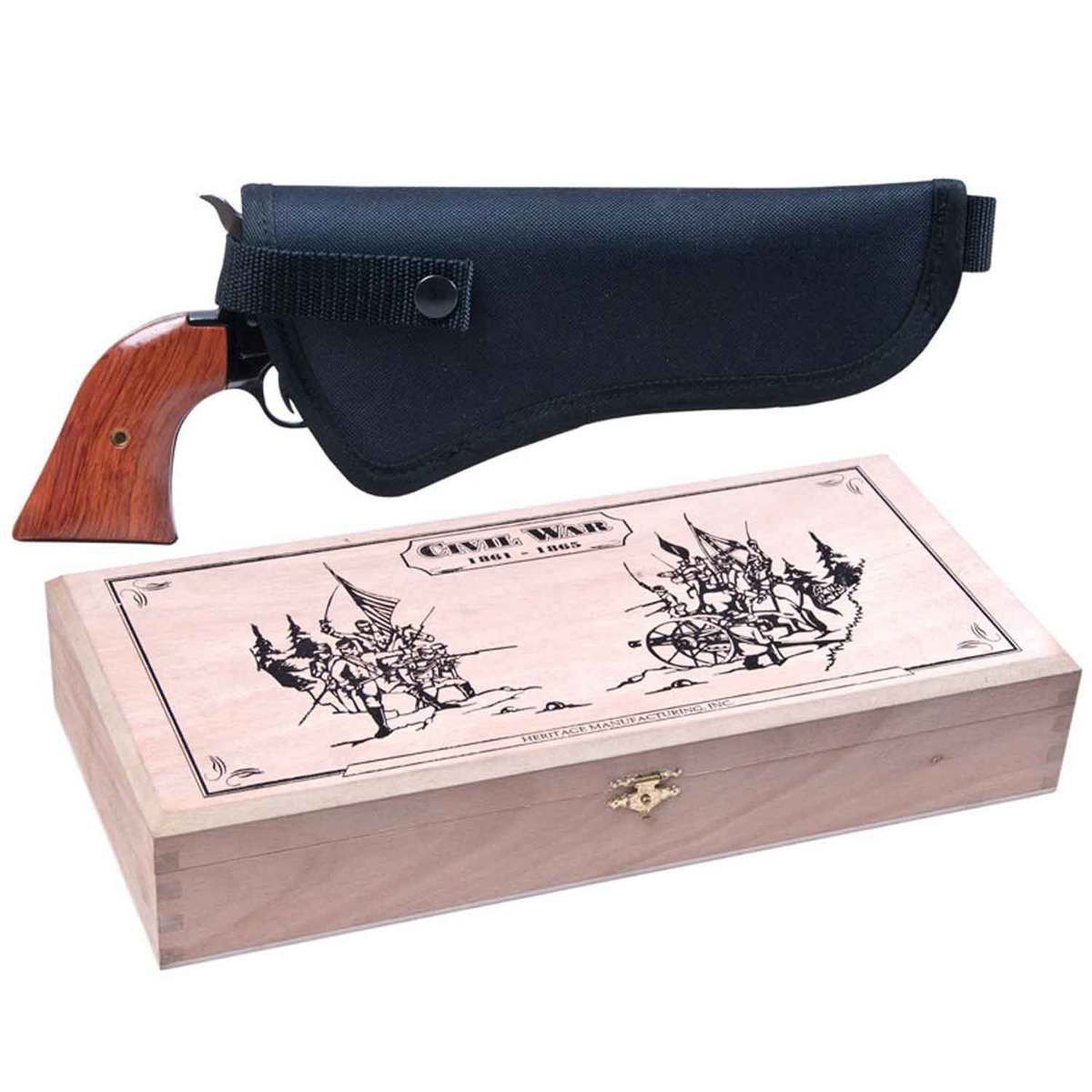 Heritage Rough Rider Small Bore Cocobolo Grip 22 Long Rifle 6.5in Blued Revolver - 6 Rounds Heritage Rough Rider Small Bore Cocobolo Grip 22 Long Rifle 6.5in Blued Revolver - 6 Rounds