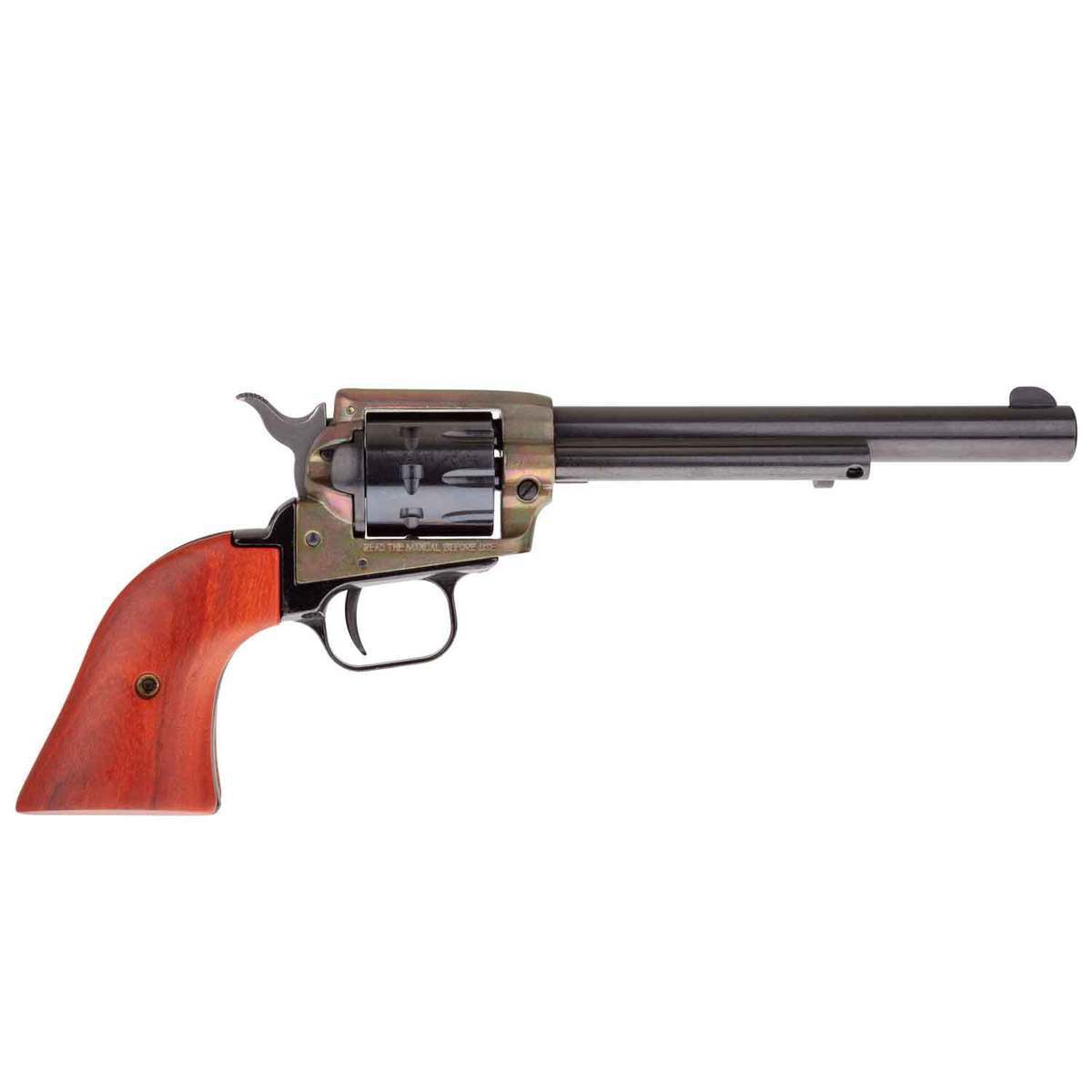 Heritage Rough Rider Small Bore Cocobolo Grips 22 Long Rifle 6.5in Blued Revolver - 9 Rounds Heritage Rough Rider Small Bore Cocobolo Grips 22 Long Rifle 6.5in Blued Revolver - 9 Rounds