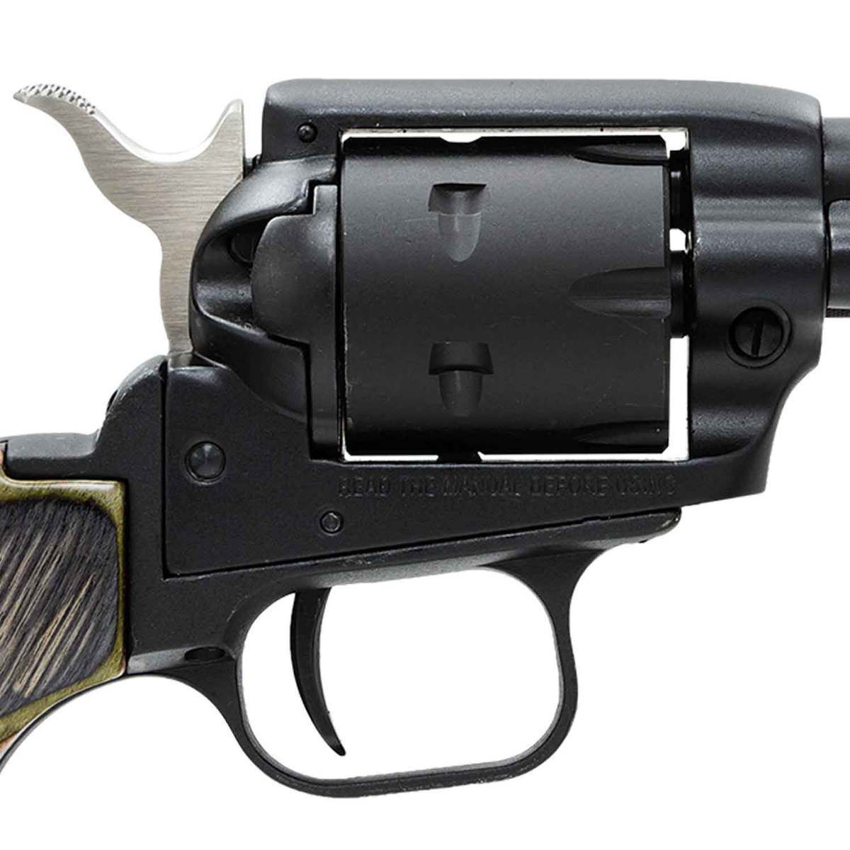 Heritage Rough Rider Small Bore Laminate Grip Camo 22 Long Rifle 4.75in Black Revolver - 6 Rounds Heritage Rough Rider Small Bore Laminate Grip Camo 22 Long Rifle 4.75in Black Revolver - 6 Rounds