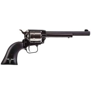 Heritage Rough Rider Small Bore Skull Grip 22 Long Rifle 6.5in Blued Revolver - 6 Rounds