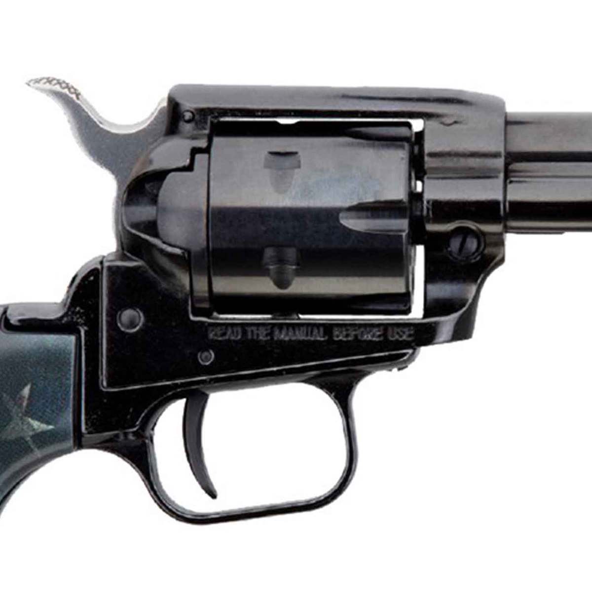Heritage Rough Rider Small Bore US Flag 22 Long Rifle 4.75in Blued Revolver - 6 Rounds Heritage Rough Rider Small Bore US Flag 22 Long Rifle 4.75in Blued Revolver - 6 Rounds