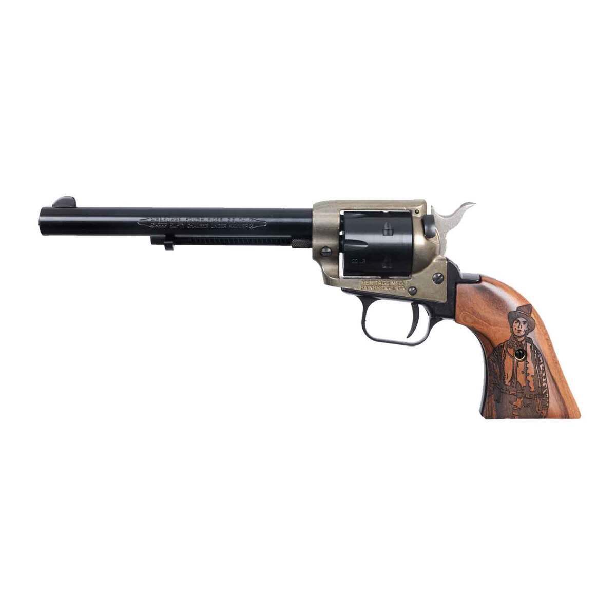 Heritage Rough Rider Western 22 Long Rifle 6.5in Blued Revolver - 6 Rounds Heritage Rough Rider Western 22 Long Rifle 6.5in Blued Revolver - 6 Rounds