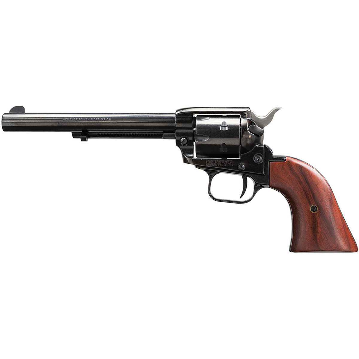 Heritage Small Bore Rough Rider Single Action w/Cocobolo Grips 22 WMR (22 Mag) 6.5in Blued Revolver - 6 Rounds Heritage Small Bore Rough Rider Single Action w/Cocobolo Grips 22 WMR (22 Mag) 6.5in Blued Revolver - 6 Rounds