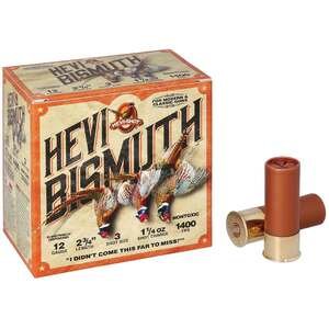 Hevi-Shot Bismuth 12 Gauge 2-3/4in #3 1-1/4oz Upland Shotshells - 25 Rounds