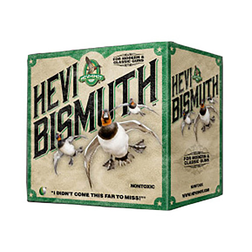 Hevi-Shot Bismuth Waterfowl 12 Gauge 2-3/4in #4 1-1/4oz Waterfowl Shotshells – 25 Rounds – #4