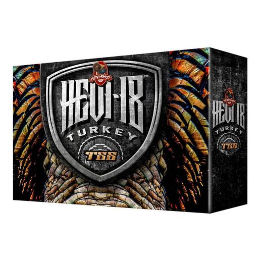 Hevi-Shot Hevi-18 TSS Turkey 12 Gauge 3-1/2in #9 2-1/4oz Turkey Shotshells – 5 Rounds – #9