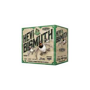 Hevi-Shot Hevi-Bismuth 12 Gauge 3-1/2in #2 1-1/2oz Waterfowl Shotshells - 25 Rounds Hevi-Shot Hevi-Bismuth 12 Gauge 3-1/2in #2 1-1/2oz Waterfowl Shotshells - 25 Rounds