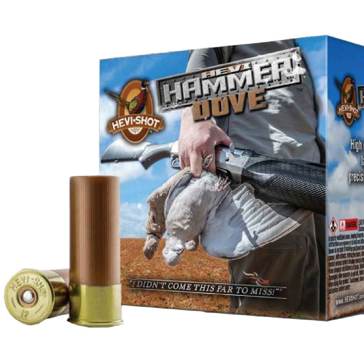 Hevi-Shot Hevi-Hammer Dove 12 Gauge 2-3/4in #7 1oz Upland Shotshells - 25 Rounds Hevi-Shot Hevi-Hammer Dove 12 Gauge 2-3/4in #7 1oz Upland Shotshells - 25 Rounds