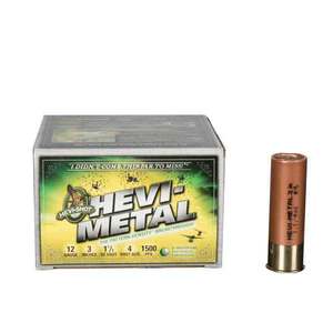 Hevi-Shot Hevi-Metal 12 Gauge 3in #4 1-1/4oz Waterfowl Shotshells - 25 Rounds