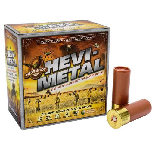 Hevi-Shot Hevi-Metal Long Range 12 Gauge 3in #2 1-1/4oz Waterfowl Shotshells Ammo - 25 Rounds Ammo - #2 25 Rounds - #2 Ammo