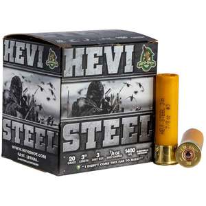 Hevi-Shot Hevi-Steel 20 Gauge 3in #3 7/8oz Waterfowl Shotshells - 25 Rounds Hevi-Shot Hevi-Steel 20 Gauge 3in #3 7/8oz Waterfowl Shotshells - 25 Rounds