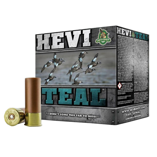 Hevi-Shot Hevi-Teal 12 Gauge 2-3/4in #6 1-1/8oz Waterfowl Shotshells Ammo - 25 Rounds Ammo - #6 25 Rounds - #6 Ammo