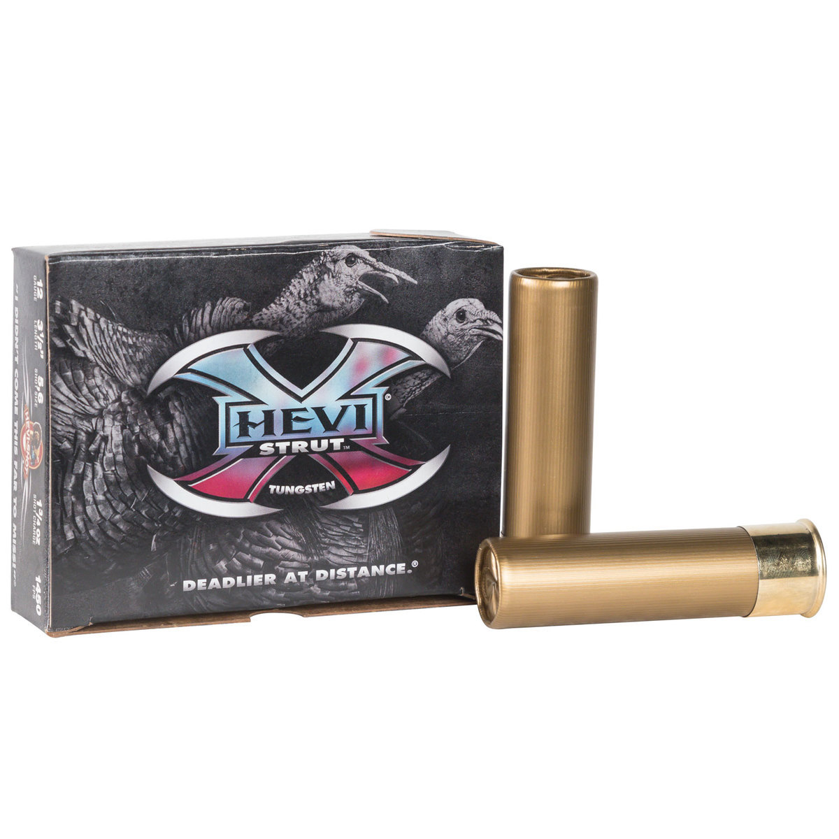 Hevi-Shot Hevi-X Strut 12 Gauge 3-1/2in #5,6 1-3/4oz Turkey Shotshells - 5 Rounds Hevi-Shot Hevi-X Strut 12 Gauge 3-1/2in #5,6 1-3/4oz Turkey Shotshells - 5 Rounds
