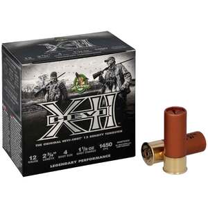 Hevi-Shot Hevi-XII 12 Gauge 2-3/4in #4 1-1/8oz Waterfowl Shotshells - 25 Rounds Hevi-Shot Hevi-XII 12 Gauge 2-3/4in #4 1-1/8oz Waterfowl Shotshells - 25 Rounds