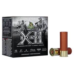 Hevi-Shot Hevi-XII 12 Gauge 3in #4 1-1/8oz Waterfowl Shot Shells - 25 Rounds Hevi-Shot Hevi-XII 12 Gauge 3in #4 1-1/8oz Waterfowl Shot Shells - 25 Rounds