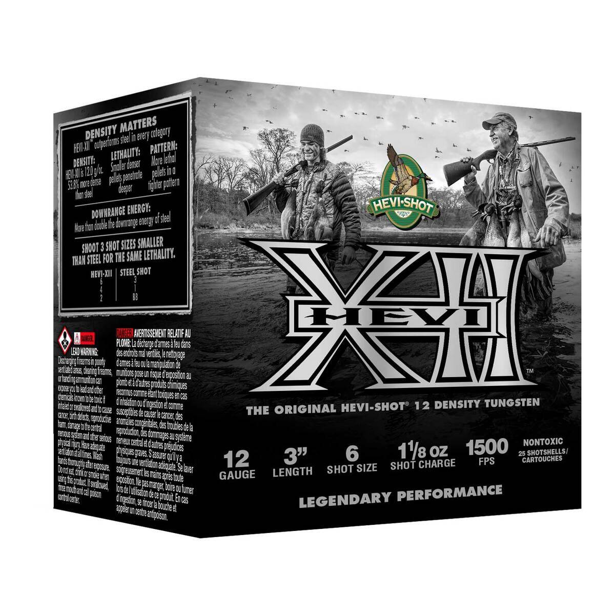Hevi-Shot Hevi-XII 12 Gauge 3in #6 1-1/8oz Waterfowl Shotshells - 25 Rounds Hevi-Shot Hevi-XII 12 Gauge 3in #6 1-1/8oz Waterfowl Shotshells - 25 Rounds