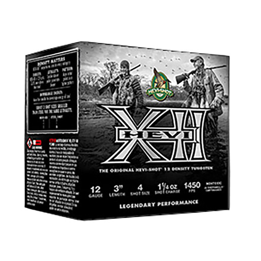 Hevi-Shot Hevi-XII 12 Gauge 3in #2 1-1/8oz Waterfowl Shotshells – 25 Rounds – #2