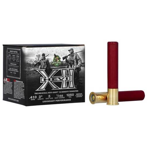 Hevi-Shot Hevi-XII 410 Bore 3in #5 1/2oz Waterfowl Shotshells – 25 Rounds – #5