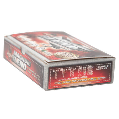 Hevi-Shot Magnum Blend 12 Gauge 3in #5,6,7 2oz Turkey Shotshells - 5 Rounds Hevi-Shot Magnum Blend 12 Gauge 3in #5,6,7 2oz Turkey Shotshells - 5 Rounds
