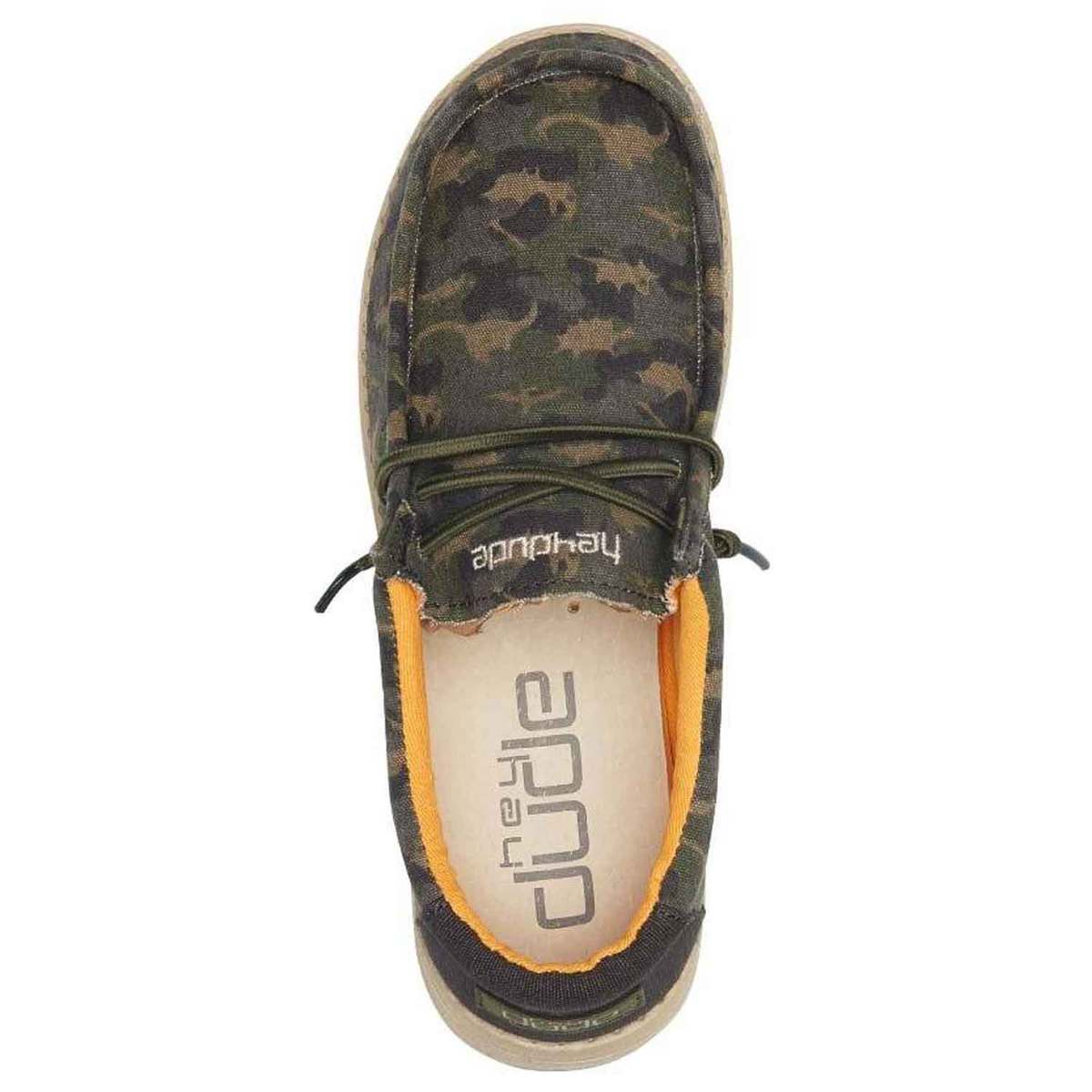 Hey Dude Boys' Wally Camo Print Casual Shoes Hey Dude Boys' Wally Camo Print Casual Shoes