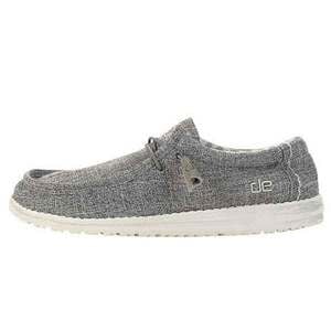 Hey Dude Men's Wally Canvas Casual Shoes - Linen Iron - Size 8