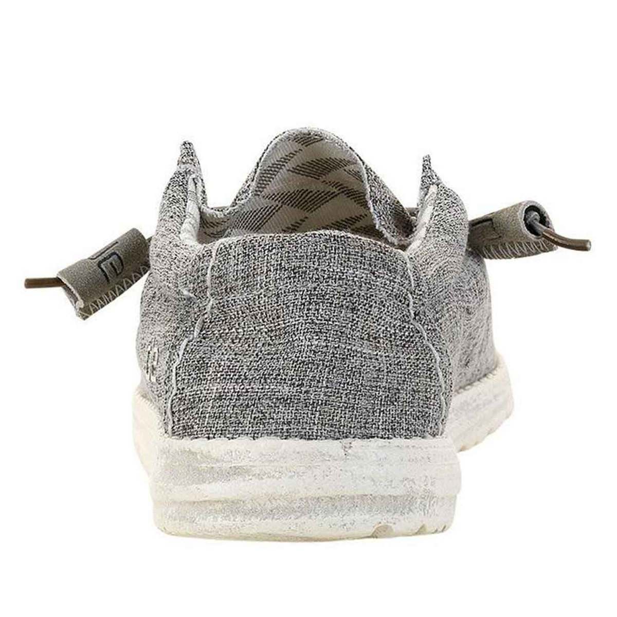 Hey Dude Men's Wally Canvas Casual Shoes - Linen Iron - Size 11 - Linen Iron 11 Hey Dude Men's Wally Canvas Casual Shoes - Linen Iron - Size 11 - Linen Iron 11