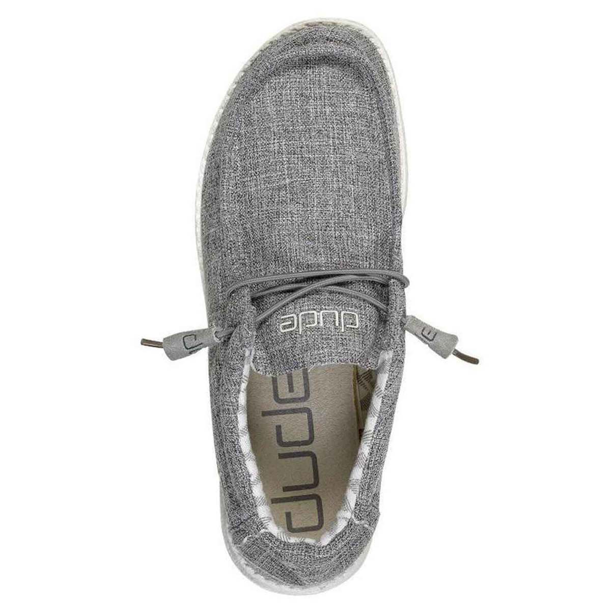 Hey Dude Men's Wally Canvas Casual Shoes - Linen Iron - Size 11 - Linen Iron 11 Hey Dude Men's Wally Canvas Casual Shoes - Linen Iron - Size 11 - Linen Iron 11