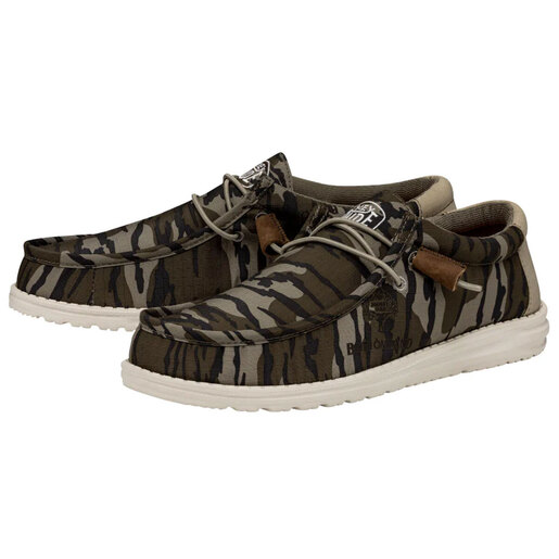 Hey Dude Men's Wally Mossy Oak Original Bottomland Casual Shoes - Mossy Oak Original Bottomland 8 - Hey Dude