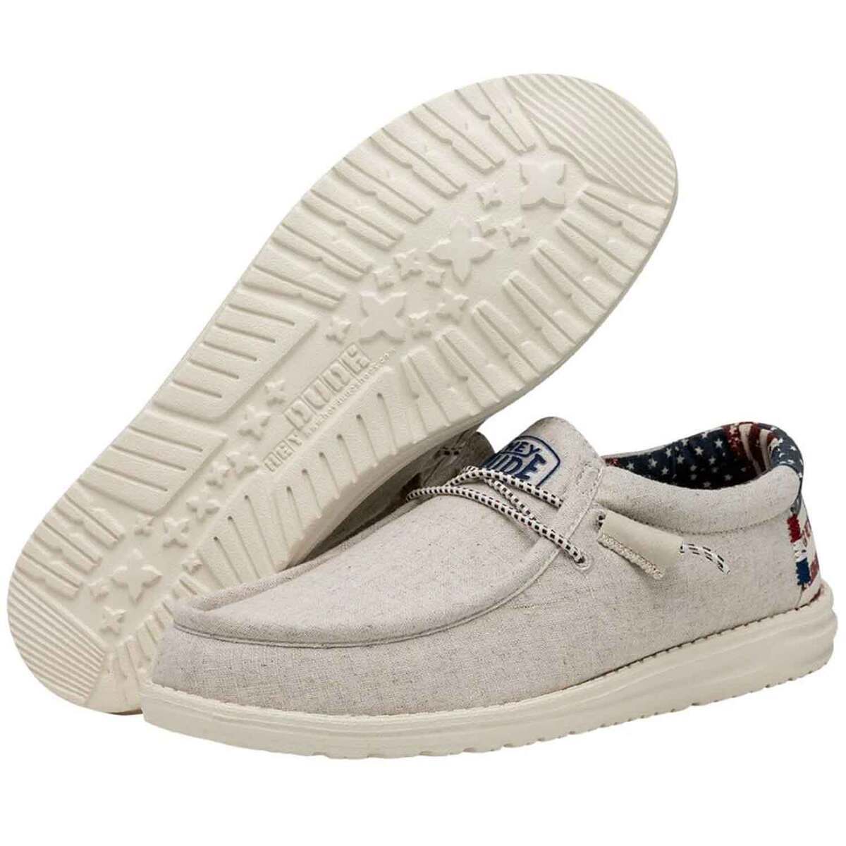Hey Dude Men's Wally Patriotic Casual Shoes Hey Dude Men's Wally Patriotic Casual Shoes