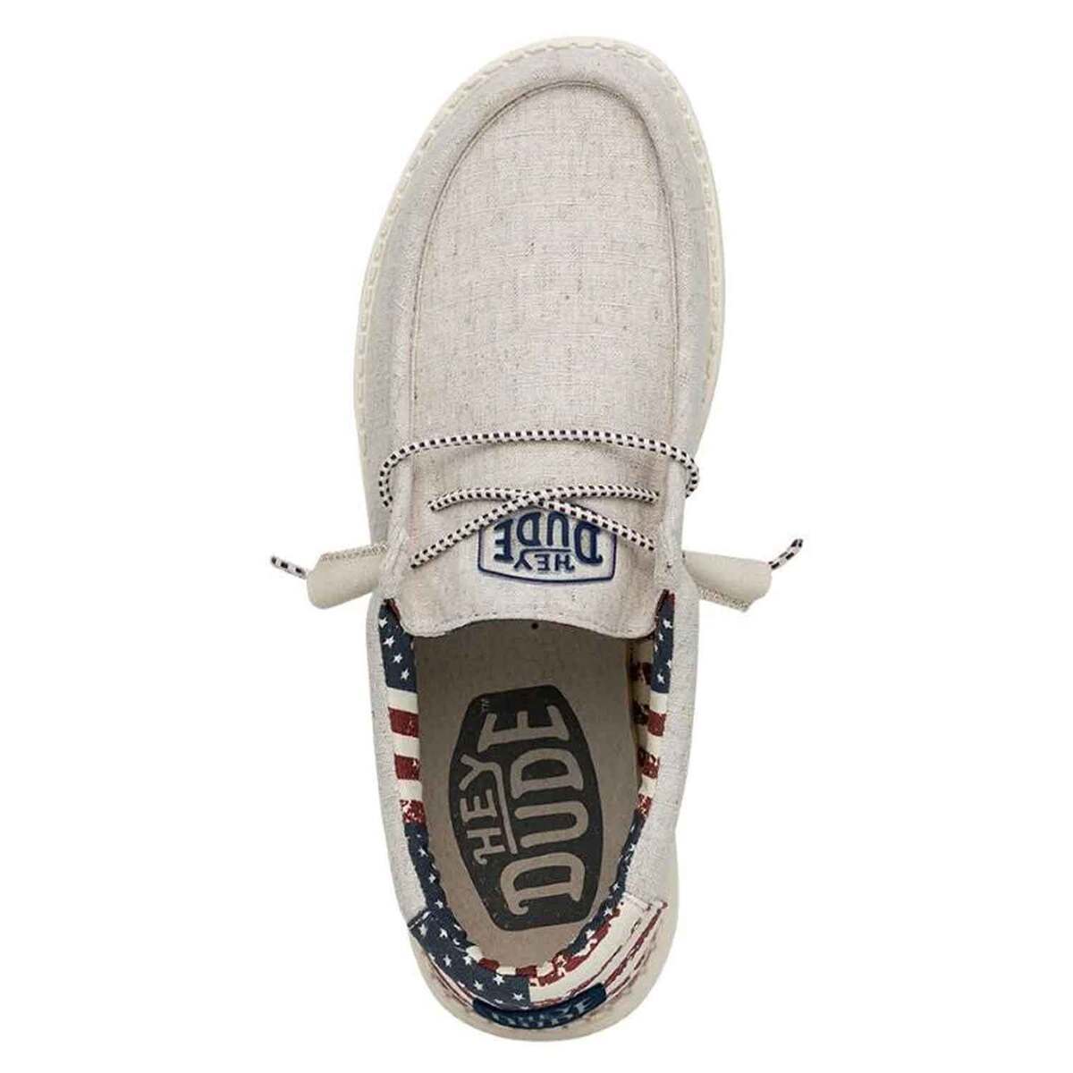 Hey Dude Men's Wally Patriotic Casual Shoes Hey Dude Men's Wally Patriotic Casual Shoes
