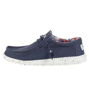 Hey Dude Men's Wally Stretch Casual Shoes - Blue - Size 10